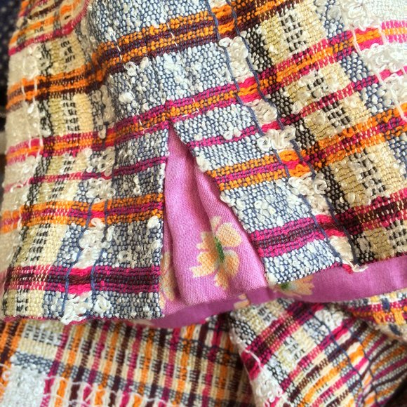 Robert Graham Womens Jacket Blazer Size 2 Plaid Short Sleeve Rayon Nylon - Picture 8 of 8